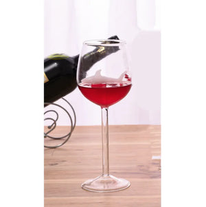Shark Inside Red Wine Glass