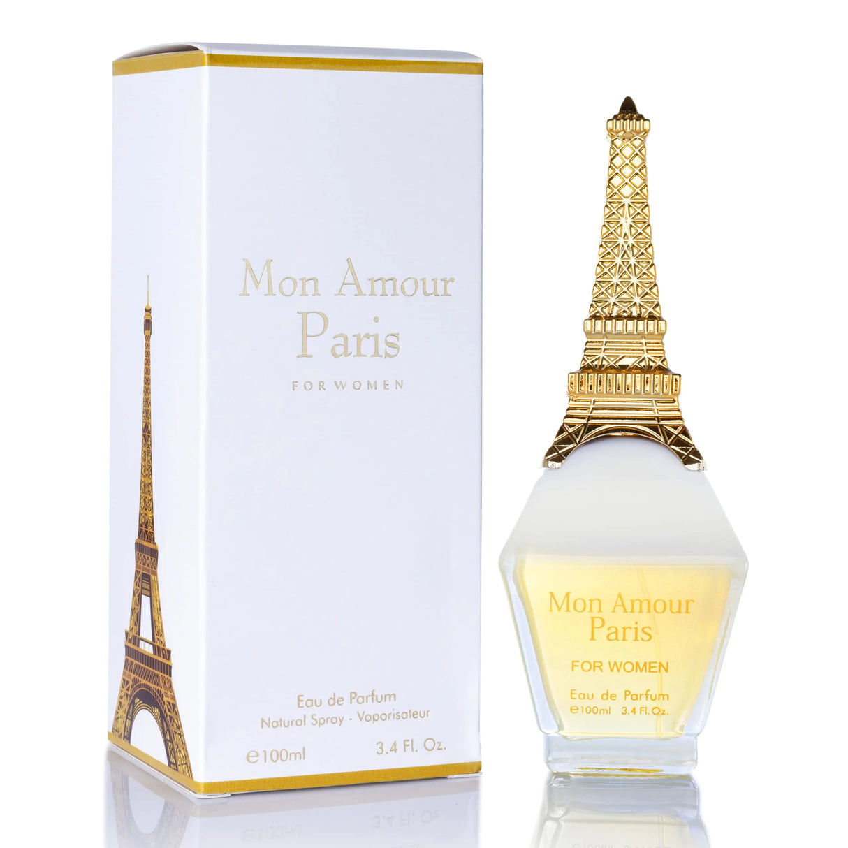 Mon Amour Paris for Women Eau De Parfum - Floral & Fruity - Ylang-Ylang Damascus Rose Jasmine - Classy & Elegant fragrance for Woman - Suitable for Daily Wear & Special Occasions - 100ml Bottle