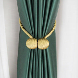 Magnetic Curtain Tieback High Quality Holder Hook Buckle Clip Curtain Tieback Polyester Decorative Home Accessories European Style Decorative Curtain Drape Tie With Strong Magnetic For Home And Office Decoration 49cm