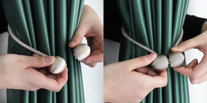 Magnetic Curtain Tieback High Quality Holder Hook Buckle Clip Curtain Tieback Polyester Decorative Home Accessories European Style Decorative Curtain Drape Tie With Strong Magnetic For Home And Office Decoration 49cm