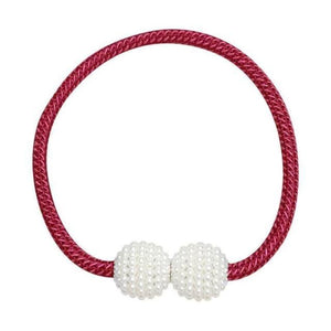 Magnetic Curtain Tieback High Quality Holder Hook Buckle Clip Pretty Modern Polyester Decorative Home Accessories Decorative Curtain Holdbacks Crystal Tie Backs For Curtains Curtain Holders For Window Draperies