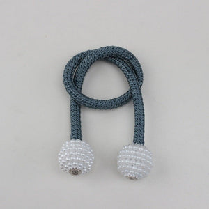 Magnets Curtains Clamps Curtain Holder Pompom Tieback Magnetic Clips Hanging Balls Tie Back Home Decoration Accessories Magnetic Curtain Tiebacks European Style Decorative Curtain Drape Tie With Strong Magnetic For Home And Office Decoration