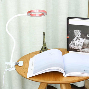 Magnifier Nail Beauty Light Tattoo Clip Light USB Table Lamp Flexible LED Desk Lamp Student Book Lights Study Lamp Reading Light Decorative Table Lamp Cute Study Lamps for Bedroom Décor