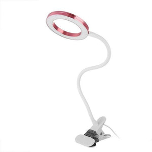 Magnifier Nail Beauty Light Tattoo Clip Light USB Table Lamp Flexible LED Desk Lamp Student Book Lights Study Lamp Reading Light Decorative Table Lamp Cute Study Lamps for Bedroom Décor