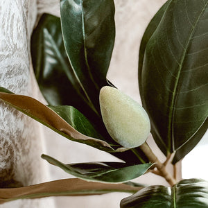 31 Inch Potted Faux Magnolia Tree