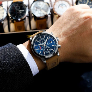 New Top Luxury Mens Watch Quartz Clock Waterproof Classic Automatic Chronograph Military Wrist Watches for Men