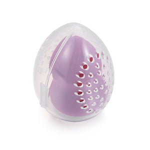 Makeup Sponge Case Capsule Shaped Box Container Makeup Drying Holder Easy Sponge Display Storage Cosmetic Puff Holder Egg Shape Box