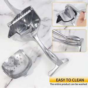 Manual Juice Squeezer Aluminum Alloy Hand Pressure Juicer Pomegranate Orange Lemon Sugar Cane Juice Kitchen Fruit Tool Fruit Juicer Manual Juicer Instant Juicer Orange Juicer Steel Handle Juicer