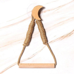Many Styles Kitchen Roll Napkin Holders Towel Dispenser Accessory Hanging Rope Wooden Toilet Paper Holder For Bathroom Decor Home Toilet Roll Holder Creative Wood Roll Holder Country House Toilet Paper Holder Toilet Bathroom