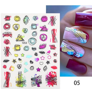 Maple Leaves 3D Nail Stickers Fall Leaf Flowers Line Sliders For Nails Self Adhesive Stickers Autumn Manicuring Decals Transfer Nail Decals Sticker For Pretty Girl Self-Adhesive Nail Decals Designer Nail Stickers for Acrylic