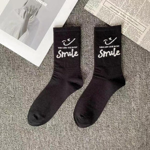 Marble Print Style Harajuku Skateboard Long Socks Creative Fun Lightning Hip Hop Style Socks Streetwear Casual Cotton Socks Unisex Street Couple Socks For Men And Women