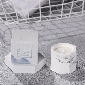 Marbled Plaster Scented Soy Candles Candlestick Aromatherapy For Party Gifts Marbled Plaster Scented Soy Candles Candlestick Aromatherapy Stress Relief Candles For Birthday Wedding Decoration Christmas Handmade