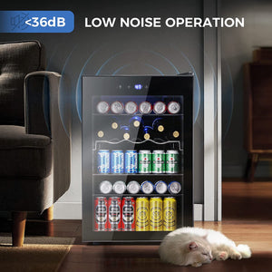 Matte Beverage Refrigerator and Cooler W58128H