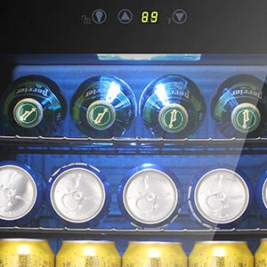 Matte Beverage Refrigerator and Cooler W58128H