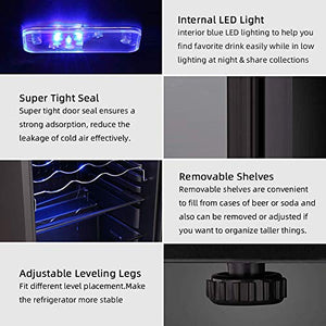 Matte Beverage Refrigerator and Cooler W58128H