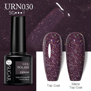 Matte Pink Blue Gel Nail Polish Semi Permanent LED Nail Art Design Elegant Warm Colors For Womens