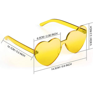 Maxdot Heart Shape Sunglasses Party Sunglasses