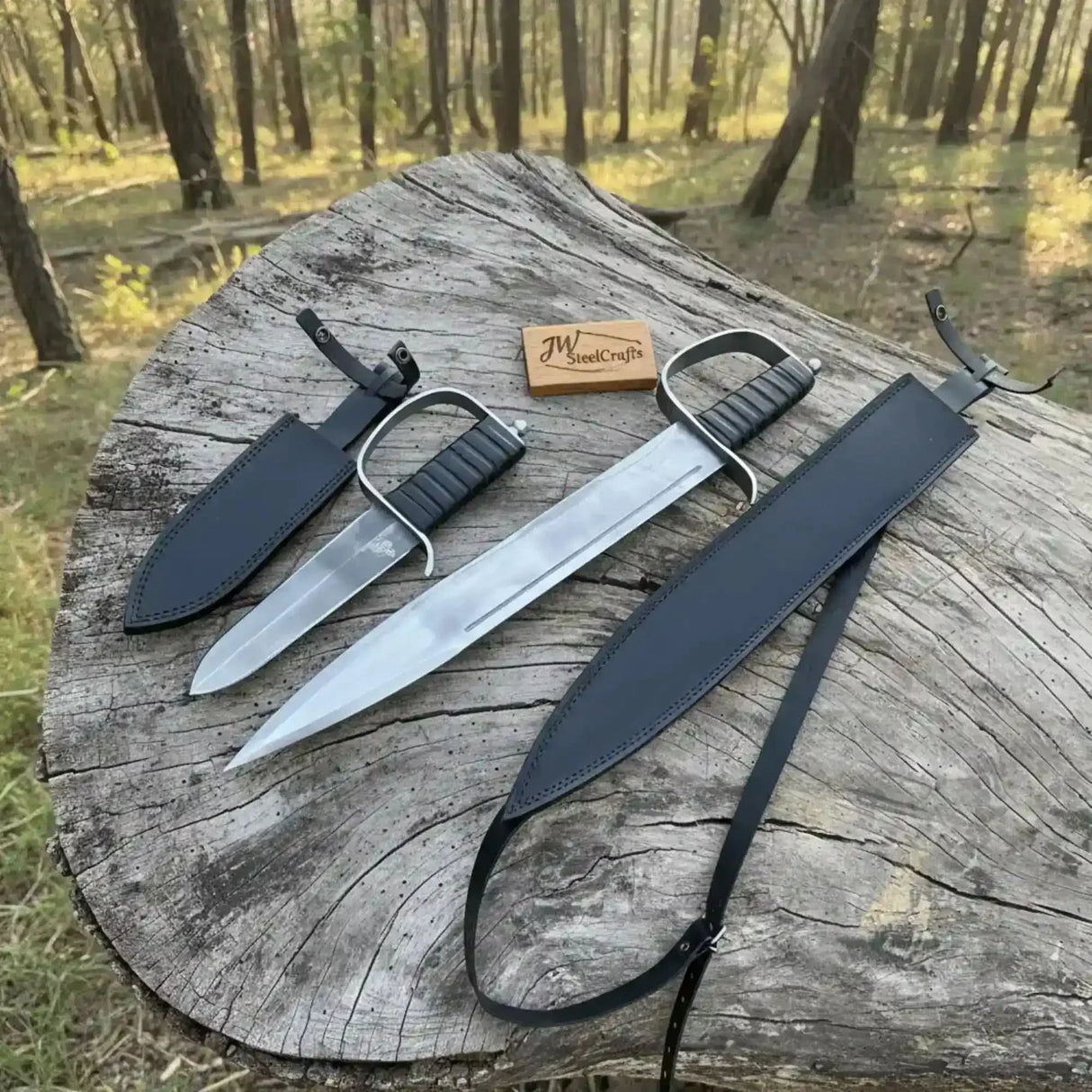Iron Legion Medieval Dagger Set Hand-Forged Carbon Steel