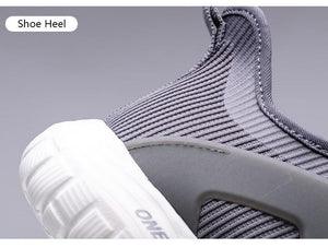 Men Blue Running Shoes Lightweight Breathable Mesh Soft Women Outdoor Sneakers Slip On Outdoor Jogging Walking Tennis Sport Shoes Fashion Sneakers For Workout