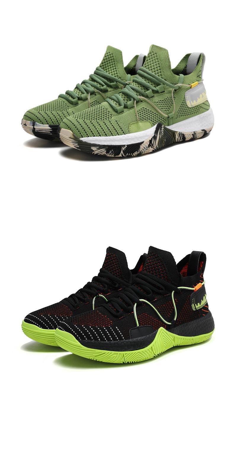 Men Breathable Basketball Shoes Shockproof High Top Sneakers Cushioning Sport Shoes Outdoor Training Ankle Boots Lightning Professional Anti Slip Sports Shoes For Running Walking Sport