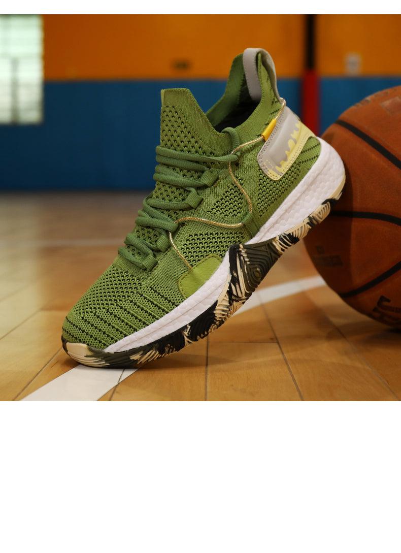 Men Breathable Basketball Shoes Shockproof High Top Sneakers Cushioning Sport Shoes Outdoor Training Ankle Boots Lightning Professional Anti Slip Sports Shoes For Running Walking Sport