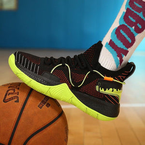 Men Breathable Basketball Shoes Shockproof High Top Sneakers Cushioning Sport Shoes Outdoor Training Ankle Boots Lightning Professional Anti Slip Sports Shoes For Running Walking Sport