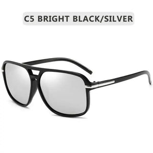 Men Elegant Cool Square Style Fashion Polarized Sunglasses Driving Vintage Design UV400 Sun Glasses