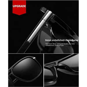 Men Elegant Cool Square Style Fashion Polarized Sunglasses Driving Vintage Design UV400 Sun Glasses