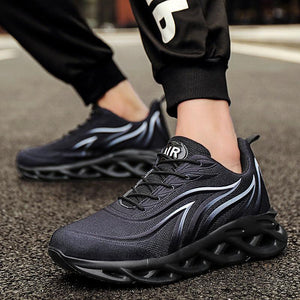 Men's Casual Sneakers Flame Print Running Mesh Shoes Outdoor Lightweight Twist Bottom Breathable Tennis Sport Shoes For Workout Walking Outdoor Sport Gym Fashion Sneakers