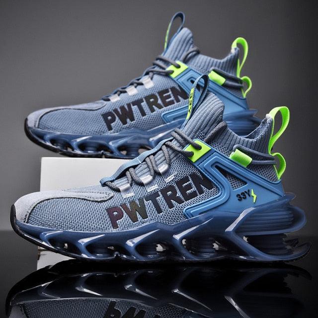 Men's Casual Sports Increase Fashion Reflective Blade Running Sneakers Luxury Walking Gym Shoes High Quality Breathable Mesh Sneakers For Jogging Walking Athletics Trainer Sports Sneakers