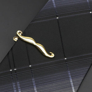 Men's Metal Tie Clip Vintage Unique Shape Bright Stainless Steel Necktie Clasp Gentleman's Party Luxury Tie Bars Clips Wedding Luxury Design Accessories For Men