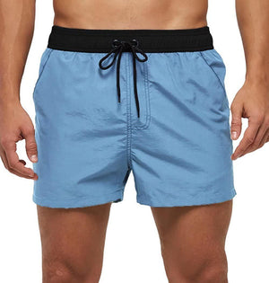 Men Swimwear Shorts Male Swimming Trunks Swimsuits Man Surf Beach Swim Sports Pants Board Mesh New Summer Men's Clothing  Beach Swimming Casual with Adjustable Elastic Cord