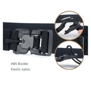 Men Tactical Quick Release Magnetic Buckle Belt Classic Soft Nylon Sports Duty Work Belts