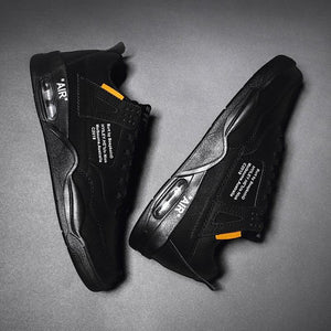 Men White Casual Leather Fashion Sneakers Breathable Sports Running Shoes Leather Running Sport Air Cushion Outdoor Training Sneakers High Quality Design