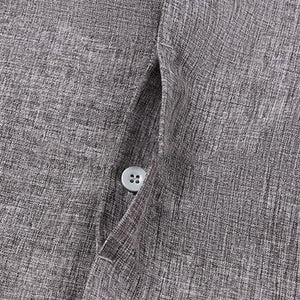 Men's Button Down Shirt Short Sleeve Plain Lapel