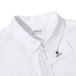 Mens Button Down Short Sleeve Linen Shirts