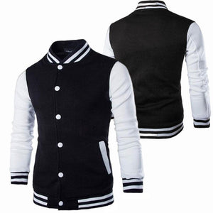 Mens Fashion Casual Slim Fit Jacket Men/Boy Baseball Jacket Men Fashion Design Classic Elegant Clothing Men's College Comfortable Jacket High School Long Sleeves Jackets