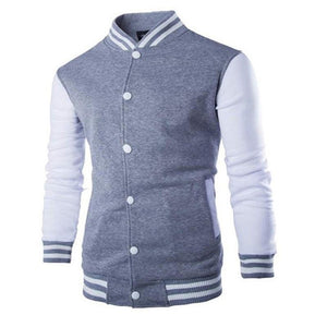 Mens Fashion Casual Slim Fit Jacket Men/Boy Baseball Jacket Men Fashion Design Classic Elegant Clothing Men's College Comfortable Jacket High School Long Sleeves Jackets