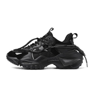 Mens Strong Casual Fashion Chunky Sneakers Height Increasing Spring Thick Sole Footwear Fashion High Quality Sneakers Slip on Walking Shoes High Top Casual Shoes For Men