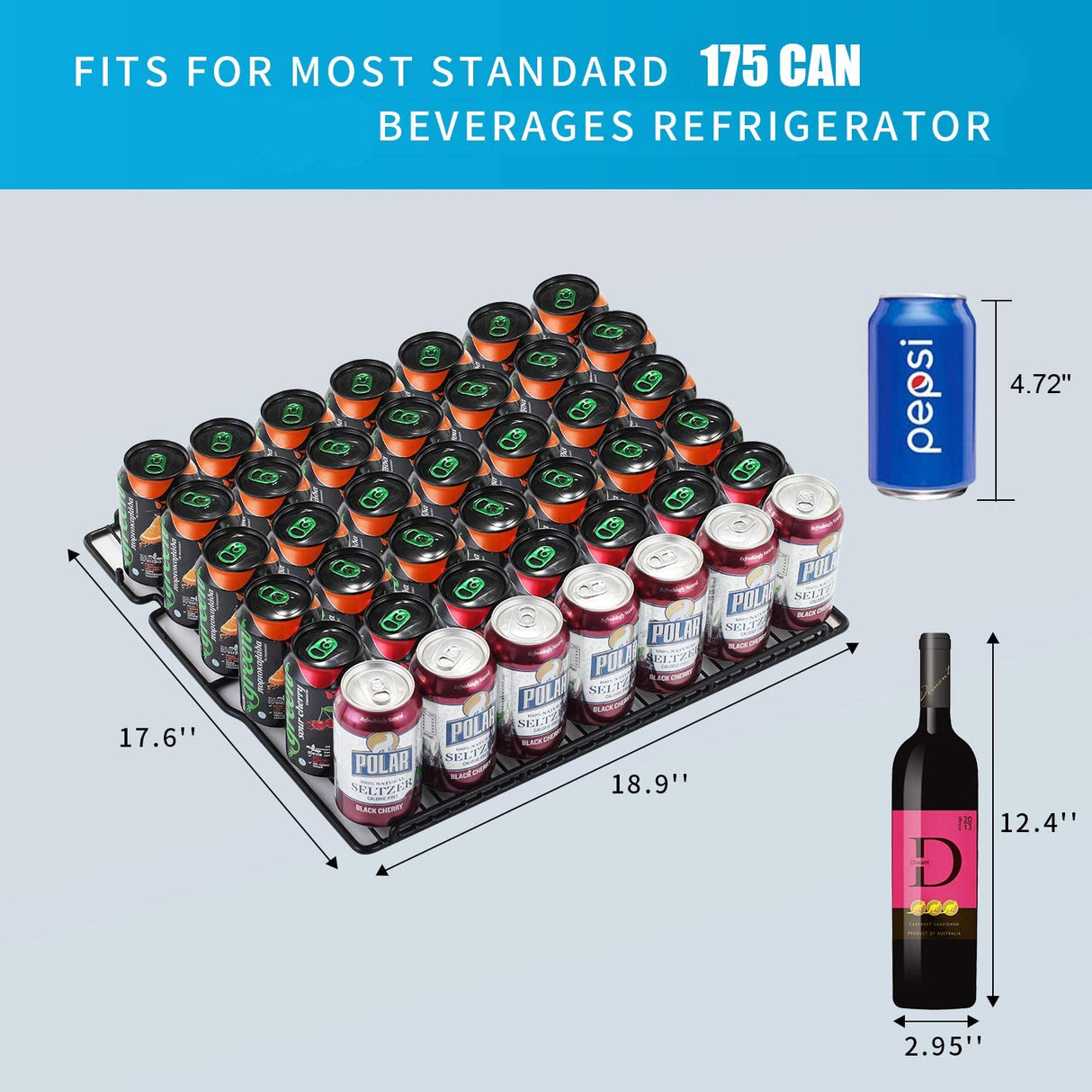 15 Inch Built-in Mini Fridge Beverage Refrigerator W5174C