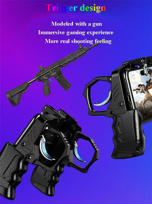 Metal Controller Joystick For Mobile Trigger Gamepad For Android Phone Shooting Game Trigger Fire Buttons Shooter Sensitive Joystick, Gamepad