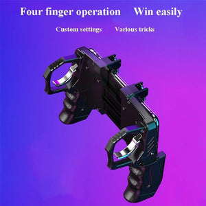Metal Controller Joystick For Mobile Trigger Gamepad For Android Phone Shooting Game Trigger Fire Buttons Shooter Sensitive Joystick, Gamepad