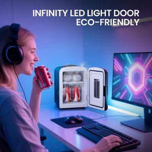 Mini Compact Refrigerator with Gaming Light  F3404L