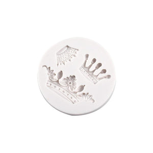 Mini Crown Silicone Mold Creative Cake Decoration Tool Practical Cake Mold Chocolate Mold Baking Tool Accessories Cake Tool Crown Fondant Silicone Molds Chocolate Candy Cake Decorating Tools Cake Supplies