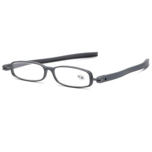 Mini Design Reading Glasses For Men Women Rotating Small Oval Presbyopia Eyewear Portable Unisex Reader Eyeglasses Mini Compact Slim Reading Glasses Lightweight Portable Readers
