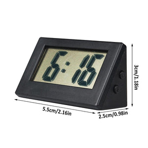 Mini Small Car Desk Digital Clock Watch Car Dashboard Digital Clock Vehicle Adhesive Clock with Jumbo LCD Time & Day Display Mini Automotive Stick On Watch for Car T Gauges Mini Digital LCD Screen Travel Electronic Clock For Home Office Desktop Clocks