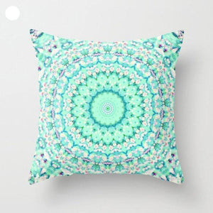 Mint Green Cushion Cover Pillowslip Home Supplies Decorative Fresh Mint Green Gray Watercolour Stripes Generic Solid Decorative Bedroom Pillow Cases Covers Pillow Case Simple Living Room