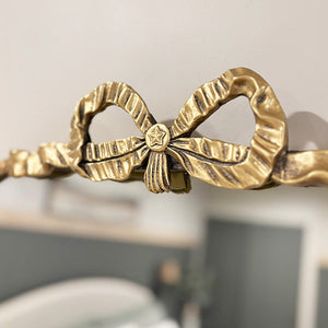 Antique Gold Bow Mirror, Choose Your Size