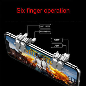 Mobile Trigger Gamepad Controller Sensitive Touch Fire Button Shooter Grip Trigger Aim Key Joystick for IOS Android