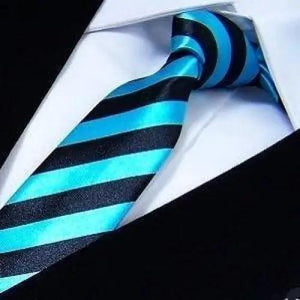 Modern Black And White Men Necktie Casual Business Meeting Formal Polyester Skinny Slim Necktie